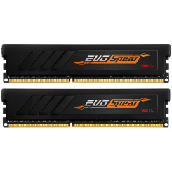 Фото Geil DDR4 16GB (2x8GB) 2400Mhz EVO Spear Black (GSB416GB2400C17DC)