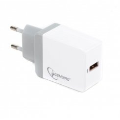 Сетевое зарядное устройство Gembird Charger 3.1A Single USB QC 3.0 (MP3A-UC-AC11) White