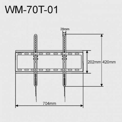 Купить Кронштейн Gembird 32-70" WM-70T-01 - цена в Харькове, Киеве, Днепре, Одессе
в интернет-магазине Telemart фото