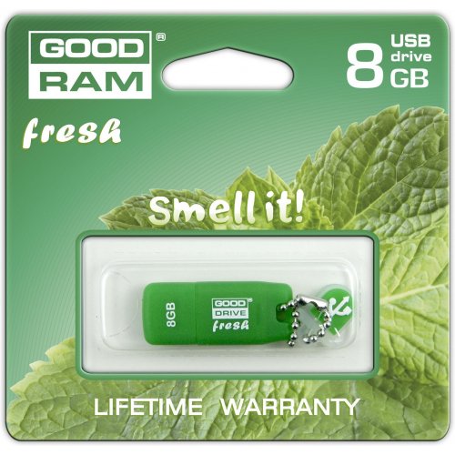 Купити Накопичувач GoodRAM Fresh RETAIL 9 8GB Mint - ціна в Києві, Львові, Вінниці, Хмельницькому, Франківську, Україні | інтернет-магазин TELEMART.UA фото