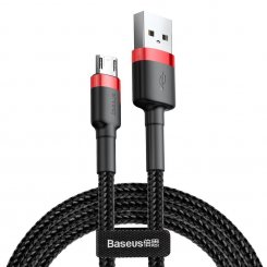 Кабель Baseus Cafule Cable USB to micro USB 2m 1.5A Data/Charge (CAMKLF-C91) Red/Black