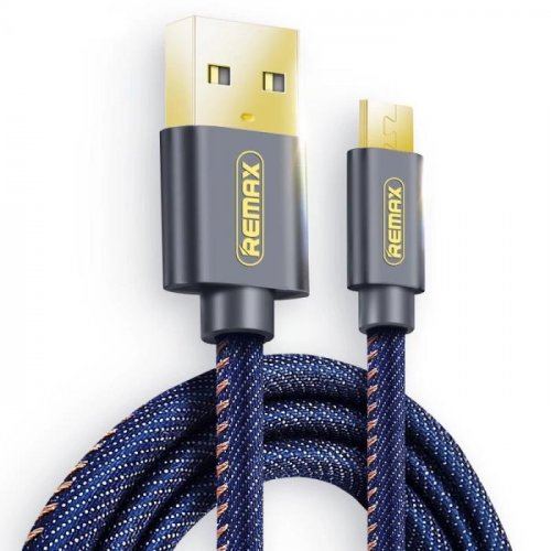

Remax Cowboy USB to Lightning 1.2m 2.1A Data/Charge (RC-096I1.2m-Blue) Blue