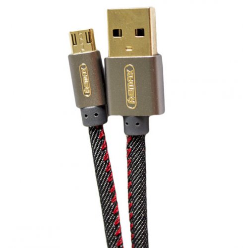 

Remax Cowboy USB to micro USB 1.2m 2.1A Data/Charge (RC-096m1.2m-Blue) Blue