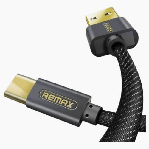 

Remax Cowboy USB to USB Type-C 1.2m 2.1A Data/Charge (RC-096a1.2m-Black) Black