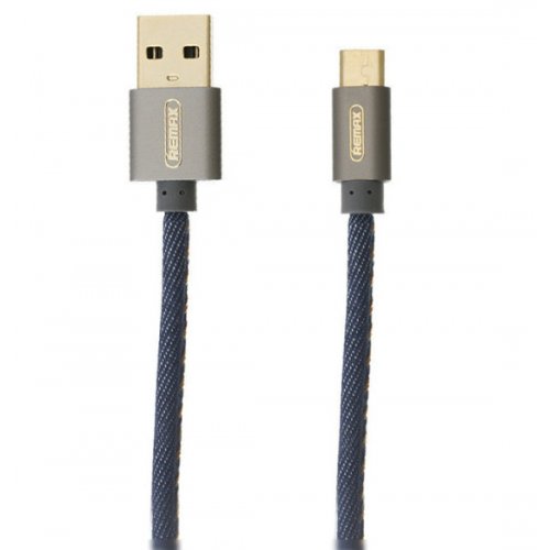 Купить USB Кабель Remax Cowboy USB to micro USB 1.8m 2.1A Data/Charge (RC-096m1.8m-Blue) Blue - цена в Харькове, Киеве, Днепре, Одессе
в интернет-магазине Telemart фото