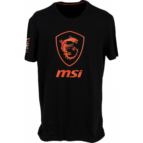 Купить Футболка MSI True Gaming Shield T-shirt M Black - цена в Харькове, Киеве, Днепре, Одессе
в интернет-магазине Telemart фото