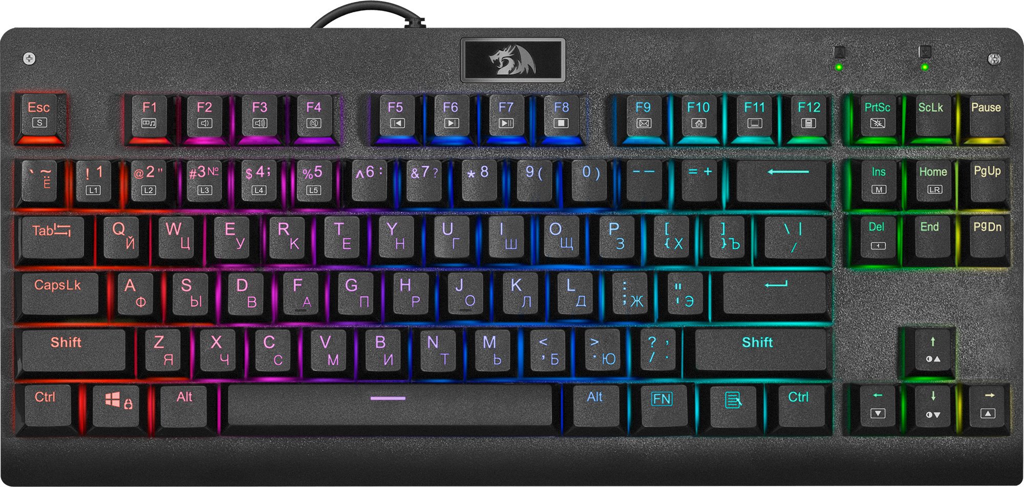 Купить Клавиатура Redragon Dark Avenger RGB Outemu Mechanical Switches Blue  (75087) Black - цена в Харькове, Киеве, Днепре, Одессе в интернет-магазине  Telemart