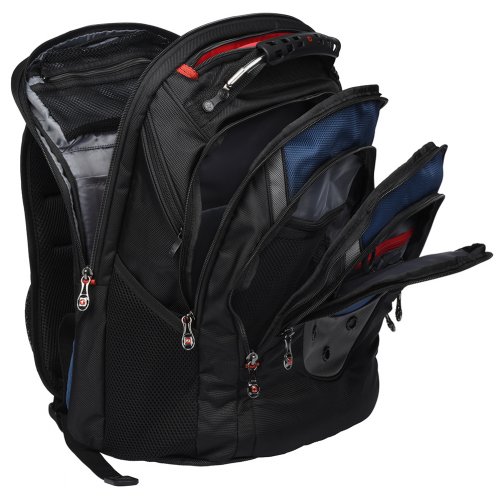 Купить Рюкзак Wenger 17" Ibex (600638) Black/Blue - цена в Харькове, Киеве, Днепре, Одессе
в интернет-магазине Telemart фото