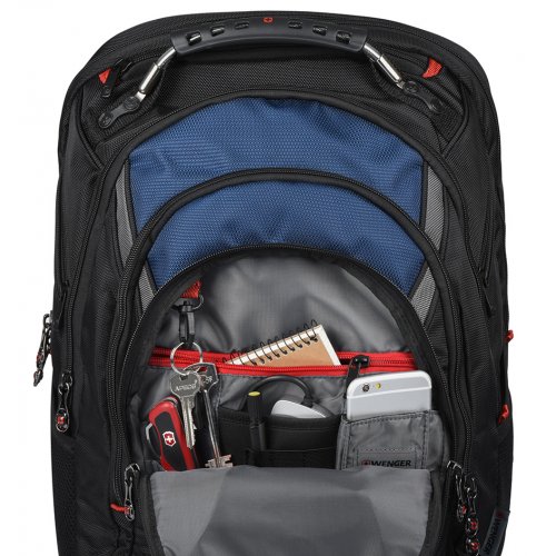 Купить Рюкзак Wenger 17" Ibex (600638) Black/Blue - цена в Харькове, Киеве, Днепре, Одессе
в интернет-магазине Telemart фото