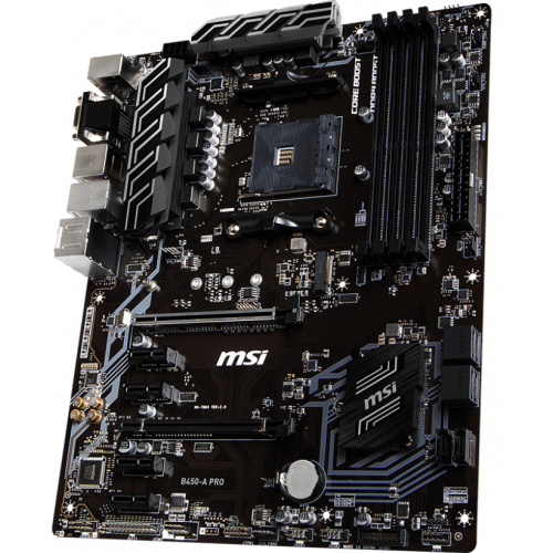 Продать Материнская плата MSI B450-A PRO (sAM4, AMD B450) + Ryzen 3000 Gen Ready по Trade-In интернет-магазине Телемарт - Киев, Днепр, Украина фото