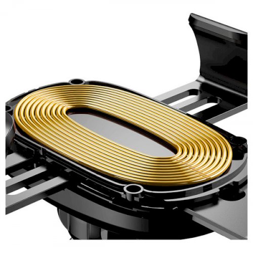 Купити Автотримач Baseus Heukji Wireless Charger Gravity Car Mount (WXZT-01) Black - ціна в Києві, Львові, Вінниці, Хмельницькому, Франківську, Україні | інтернет-магазин TELEMART.UA фото