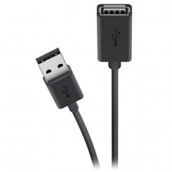Кабель Belkin USB 2.0 AM-AF 1.8m Extension (F3U153BT1.8M) Black