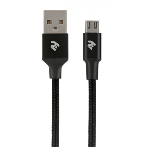 

2E Alumium Shell Cable USB 2.0 to micro USB 1m Data/Charge (2E-CCMAL-1M) Black