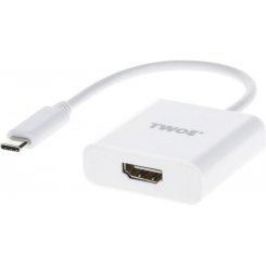 Кабель 2E USB Type-C-HDMI F/M 0.15m v1.4 (2EW-2459)