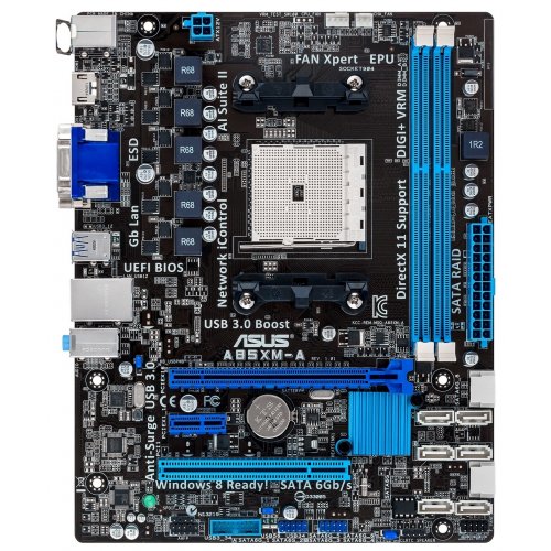 Продати Материнська плата Asus A85XM-A (sFM2, AMD A85X) за Trade-In у інтернет-магазині Телемарт - Київ, Дніпро, Україна фото