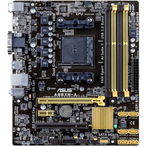 Продати Материнська плата Asus A88XM-A (sFM2+, AMD A88X) за Trade-In у інтернет-магазині Телемарт - Київ, Дніпро, Україна фото