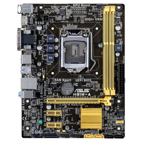 Продати Материнська плата Asus H81M-A (s1150, Intel H81) за Trade-In у інтернет-магазині Телемарт - Київ, Дніпро, Україна фото