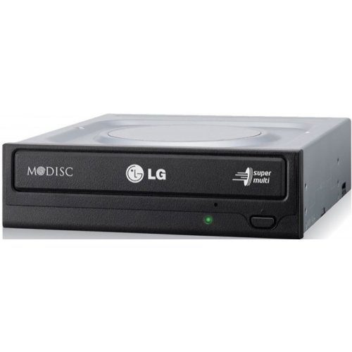 Купити Оптичний привід LG SATA DVD±R/RW 24x (GH24NSBO) Black - ціна в Києві, Львові, Вінниці, Хмельницькому, Франківську, Україні | інтернет-магазин TELEMART.UA фото