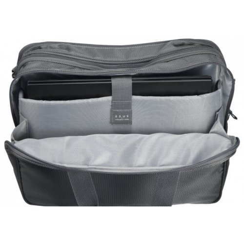 Сумка Asus Grander Carry Bag 15-16" Grey купити в Україні: Київ, Львів, Хмельницький, Тернопіль, Івано-Франківськ | Низька ціна, відгуки, характеристики від TELEMART фото