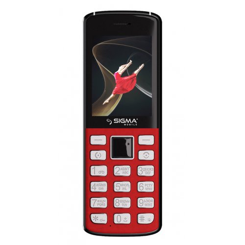 Купить Мобильный телефон Sigma mobile X-Style 24 Onyx Red - цена в Харькове, Киеве, Днепре, Одессе
в интернет-магазине Telemart фото