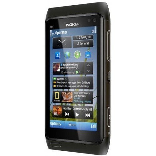 Купить Мобильный телефон Nokia N8-00 Dark Grey - цена в Харькове, Киеве, Днепре, Одессе
в интернет-магазине Telemart фото