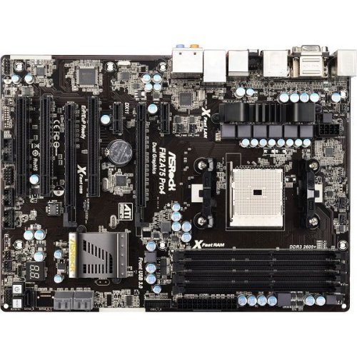 Продати Материнська плата AsRock FM2A75 PRO4 (FM2+, AMD A75) за Trade-In у інтернет-магазині Телемарт - Київ, Дніпро, Україна фото