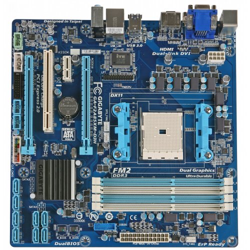 Продати Материнська плата Gigabyte GA-F2A85XM-D3H (FM2+, AMD A85X) за Trade-In у інтернет-магазині Телемарт - Київ, Дніпро, Україна фото