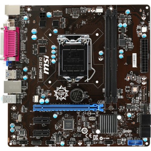 Продати Материнська плата MSI B85M-P33 V2 (s1150, Intel B85) за Trade-In у інтернет-магазині Телемарт - Київ, Дніпро, Україна фото