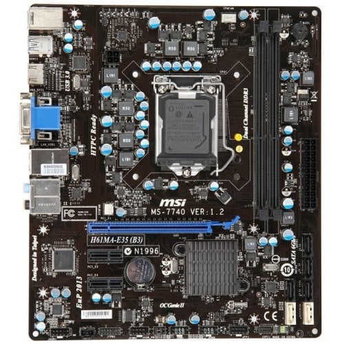Продать Материнская плата MSI H61MA-E35 B3 (s1155, Intel H61) по Trade-In интернет-магазине Телемарт - Киев, Днепр, Украина фото