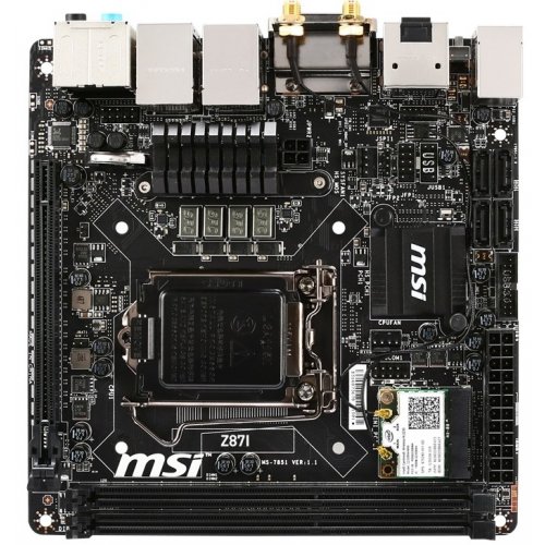 Продати Материнська плата MSI Z87I (s1150, Intel Z87) за Trade-In у інтернет-магазині Телемарт - Київ, Дніпро, Україна фото
