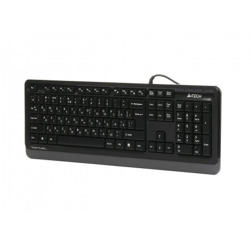 Фото Клавіатура A4Tech Fstyler FK10 Sleek Media Comfort Black/Grey