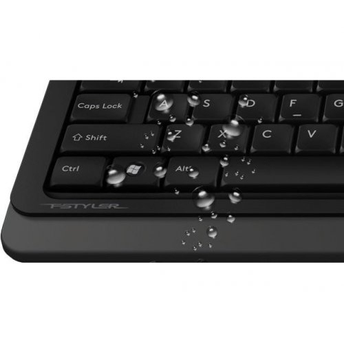 Фото Клавіатура A4Tech Fstyler FK10 Sleek Media Comfort Black/Grey