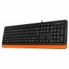 Photo Keyboard A4Tech Fstyler FK10 Sleek Media Comfort Black/Orange