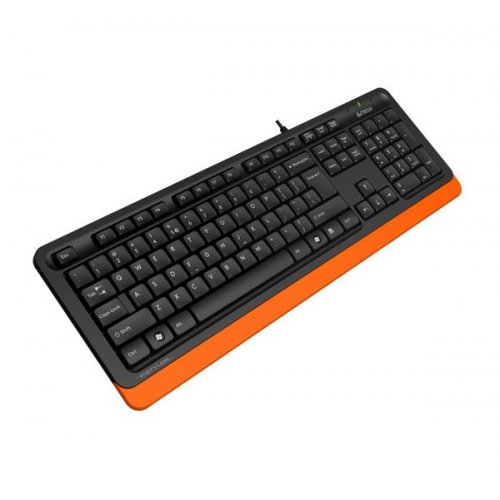 Фото Клавіатура A4Tech Fstyler FK10 Sleek Media Comfort Black/Orange
