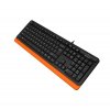 Фото Клавіатура A4Tech Fstyler FK10 Sleek Media Comfort Black/Orange