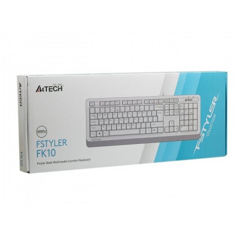 Photo Keyboard A4Tech Fstyler FK10 Sleek Media Comfort White