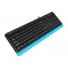 Photo Keyboard A4Tech Fstyler FK10 Sleek Media Comfort Black/Blue