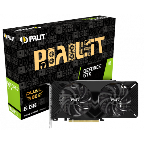 Фото Відеокарта Palit GeForce GTX 1660 Ti Dual OC 6144MB (NE6166TS18J9-1160A)