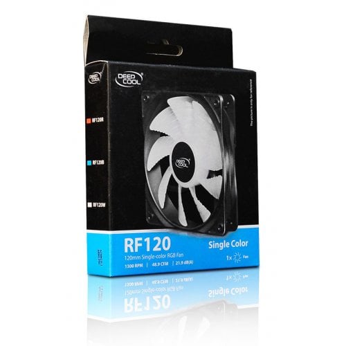 Кулер для корпуса Deepcool RF120R (DP-FLED-RF120-RD) купити з перевіркою сумісності: огляд, характеристики, ціна у Києві, Львові, Вінниці, Хмельницькому, Івано-Франківську, Україні | інтернет-магазин TELEMART.UA фото