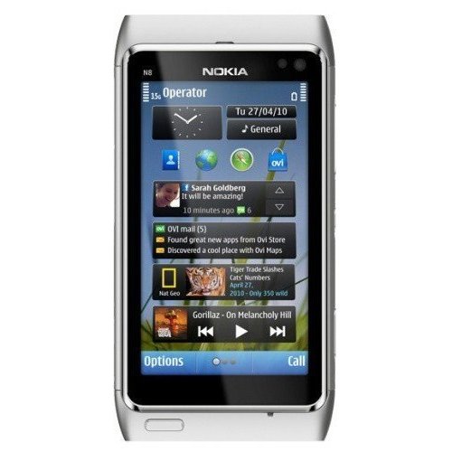 Купить Мобильный телефон Nokia N8-00 Silver White - цена в Харькове, Киеве, Днепре, Одессе
в интернет-магазине Telemart фото