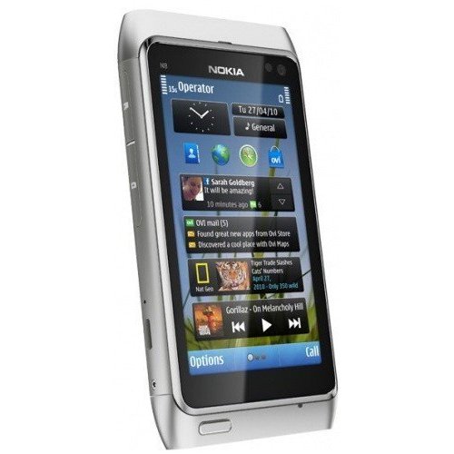 Купить Мобильный телефон Nokia N8-00 Silver White - цена в Харькове, Киеве, Днепре, Одессе
в интернет-магазине Telemart фото