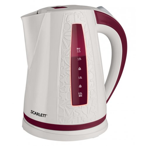 Купити Електрочайники Scarlett SC-EK18P01 White/Red - ціна в Києві, Львові, Вінниці, Хмельницькому, Франківську, Україні | інтернет-магазин TELEMART.UA фото