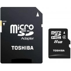 Карта пам'яті Toshiba microSDHC 8GB Class 4 (с адаптером) (SD-C08GJ(BL3A/SD-C08GJ(BL5A)