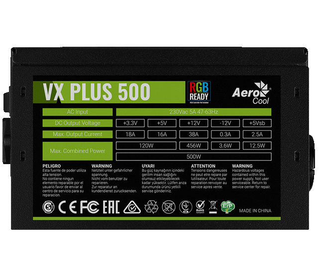 Блок питания aerocool vx plus 500w обзор