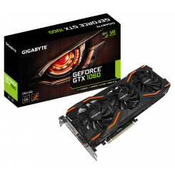 Видеокарта Gigabyte GeForce GTX 1060 WindForce OC D5X 6144MB (GV-N1060WF3OC-6GD)
