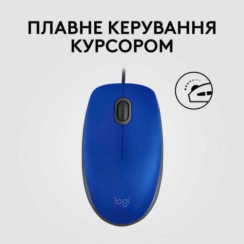 Мышка Logitech M110 Silent (910-005488) Blue купить в Украине: Киев, Днепр, Харьков, Одесса  | Низкая цена, отзывы, характеристики от TELEMART фото