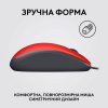 Photo Mouse Logitech M110 Silent (910-005489) Red