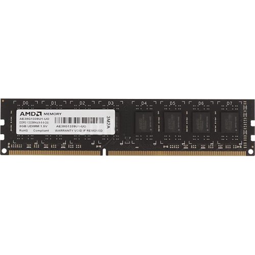 Продати ОЗП AMD DDR3 8GB 1333Mhz (AE38G1339U1-U0) за Trade-In у інтернет-магазині Телемарт - Київ, Дніпро, Україна фото