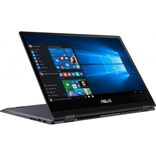 Продати Ноутбук Asus VivoBook Flip 14 TP412FA-EC007T (90NB0N31-M04010) Star Grey за Trade-In у інтернет-магазині Телемарт - Київ, Дніпро, Україна фото