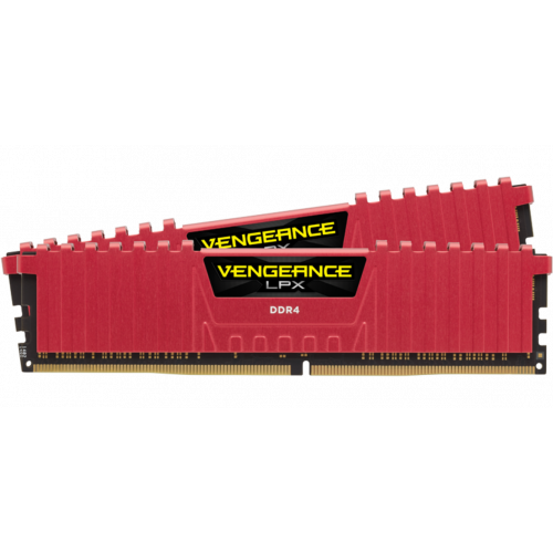 Photo RAM Corsair DDR4 32GB (2x16GB) 2666Mhz Vengeance LPX Red (CMK32GX4M2A2666C16R)